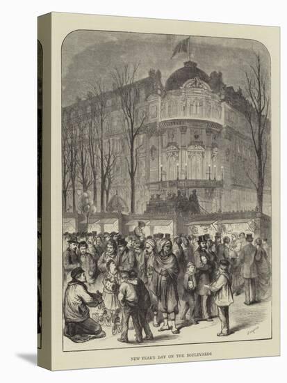 New Year's Day on the Boulevards-Godefroy Durand-Premier Image Canvas