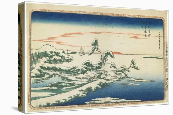 New Year's Day Sunrise at Susaki in Snow, C. 1831-Utagawa Hiroshige-Premier Image Canvas
