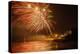 New Year's Eve Fireworks, Kings Beach, Sunshine Coast, Queensland, Australia-Mark A Johnson-Premier Image Canvas