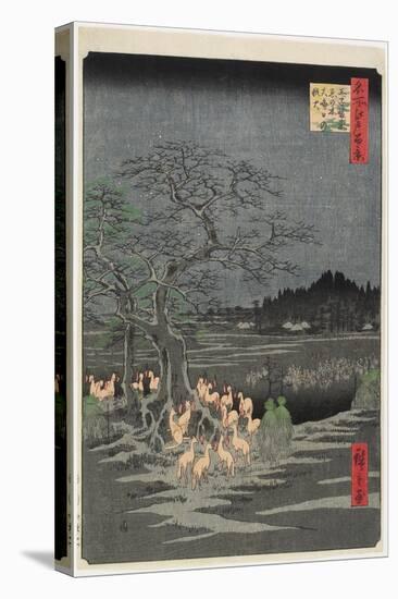 New Year's Eve Foxfires at Nettle Tree, Oji, September 1857-Utagawa Hiroshige-Premier Image Canvas