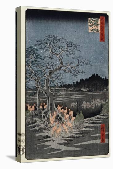 New Year's Eve Foxfires at the Nettle Tree, Oji', from the Series, 'One Hundred Famous Views of Edo-Hashiguchi Goyo-Premier Image Canvas