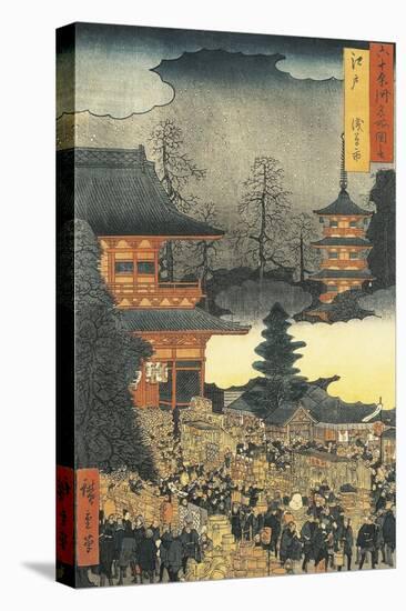 New Year's Eve Party in Asakusa, in the City of Edo, by Ando Hiroshige-Ando Hiroshige-Premier Image Canvas