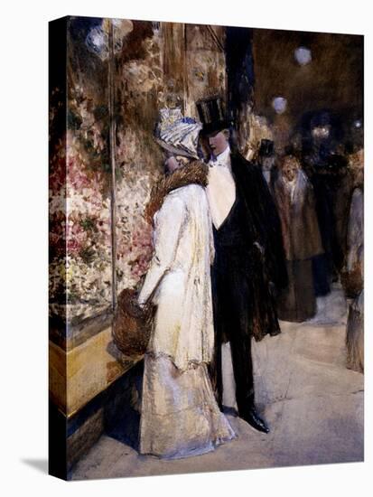 New Year's Nocturne, New York, 1892-Childe Hassam-Premier Image Canvas