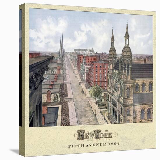 New York 5th Ave 1894-Vintage Lavoie-Premier Image Canvas