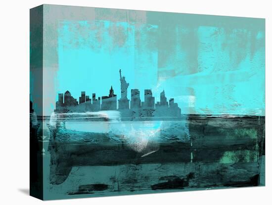 New York Abstract Skyline I-Eline Isaksen-Stretched Canvas