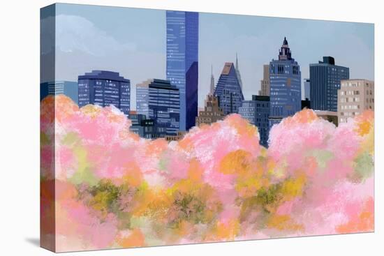 New York and Cherry Blossoms, 2016 (Painting)-Hiroyuki Izutsu-Premier Image Canvas