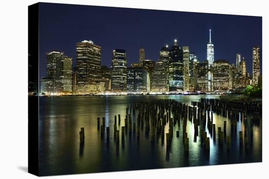 New York at Night VII-James McLoughlin-Premier Image Canvas