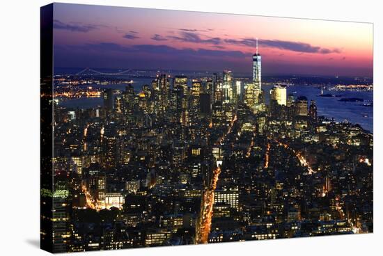 New York at Night VIII-James McLoughlin-Premier Image Canvas