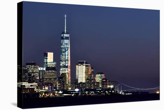 New York at Night X-James McLoughlin-Premier Image Canvas