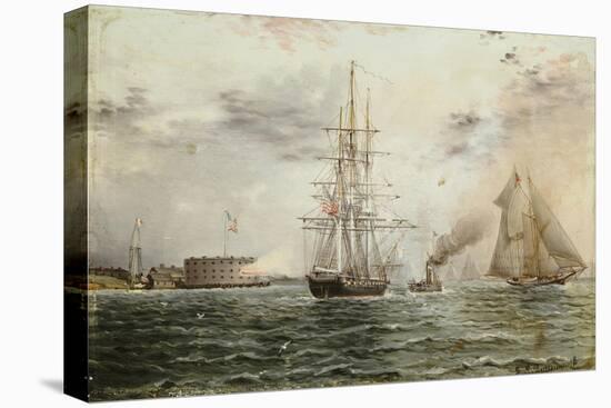 New York Bay, Castle Clinton, circa 1875-James Abbott McNeill Whistler-Premier Image Canvas