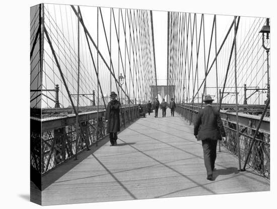 New York, Brooklyn Bridge, 1905-Waldemar Abegg-Stretched Canvas