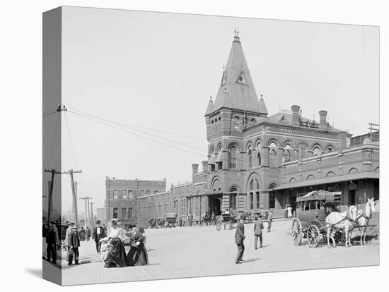 New York Central Railroad Station, Rochester, N.Y.-null-Stretched Canvas