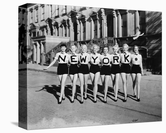 New York Chorus Line Girls-null-Stretched Canvas