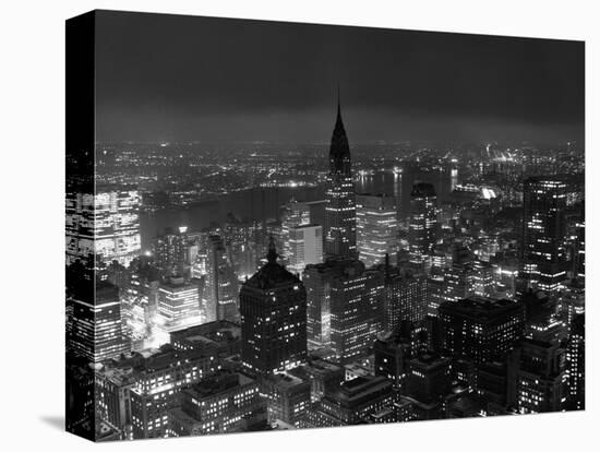 New York City at Night-Bettmann-Premier Image Canvas