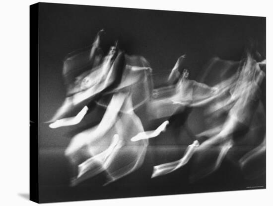 New York City Ballet Dancers Rehearsing for Production of Symphony in Three Movements-Gjon Mili-Premier Image Canvas