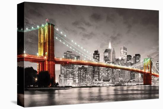 New York City Brooklyn Bridge-null-Stretched Canvas