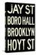 New York City Brooklyn Jay St Vintage Subway RetroMetro-null-Stretched Canvas