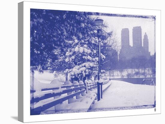 New York City In Winter VIII In Colour-British Pathe-Stretched Canvas