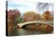 New York City Manhattan Central Park Panorama at Autumn with Skyscrapers, Foliage, Lake and Bow Bri-Songquan Deng-Premier Image Canvas