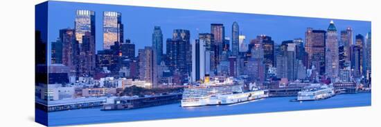 New York City, Manhattan, Panoramic View of Mid Town Manhattan across the Hudson River, USA-Gavin Hellier-Premier Image Canvas