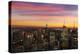 NEW YORK CITY - SEPTEMBER 6: New York City Cityscape Birds Eye View at Sunset with Empire State Bui-beboy-Premier Image Canvas