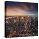 New York City Skyline at Sunset /Newyork-dellm60-Stretched Canvas