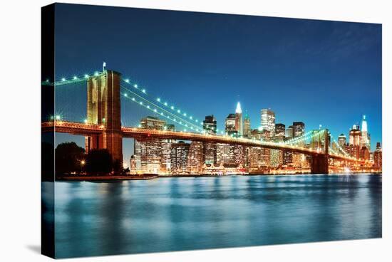 New York City Skyline-null-Stretched Canvas