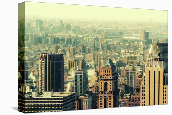 New York City Skyscrapers Rooftop Urban View.-Songquan Deng-Premier Image Canvas
