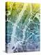 New York City Street Map-Tompsett Michael-Stretched Canvas