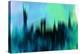 New York Downtown Skyline-NaxArt-Stretched Canvas