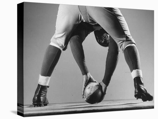 New York Giants Captain Mel Hein Demonstrating Center Pass-Gjon Mili-Premier Image Canvas