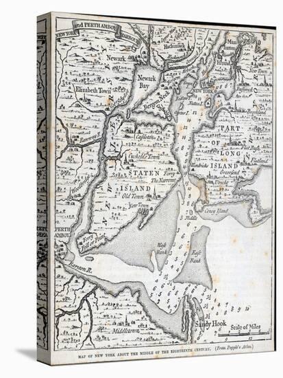 New York in the Middle of the 18th Century-null-Premier Image Canvas