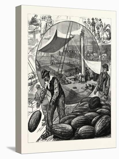 New York: Incidents of the Watermelon Trade in the Metropolis, U.S., 1880 1881-null-Premier Image Canvas