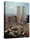 New York Landmarks Twin Towers-Ed Bailey-Premier Image Canvas