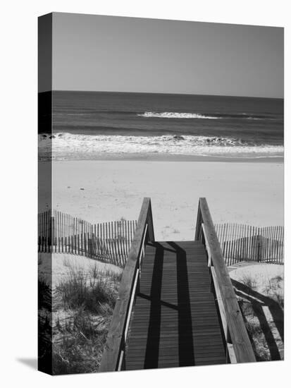 New York, Long Island, the Hamptons, Westhampton Beach, Beach View from Beach Stairs, USA-Walter Bibikow-Premier Image Canvas