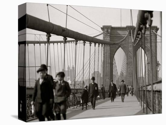 New York, N.Y. Brooklyn Bridge-null-Stretched Canvas