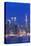 New York, New York City, Midtown Manhattan and Empire State Building from Weehawken, New Jersey-Walter Bibikow-Premier Image Canvas