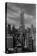 NEW YORK, NEW YORK, USA - Empire State Building New York, NY in black and white-Panoramic Images-Premier Image Canvas