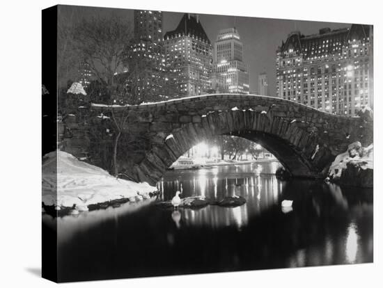 New York Pond in Winter-Bettmann-Premier Image Canvas