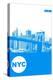 New York Poster-NaxArt-Stretched Canvas