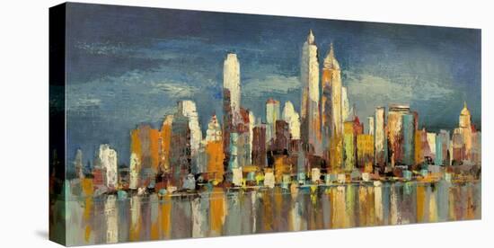 New York, riflessi del mattino-Luigi Florio-Stretched Canvas