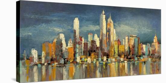 New York, riflessi del mattino-Luigi Florio-Stretched Canvas