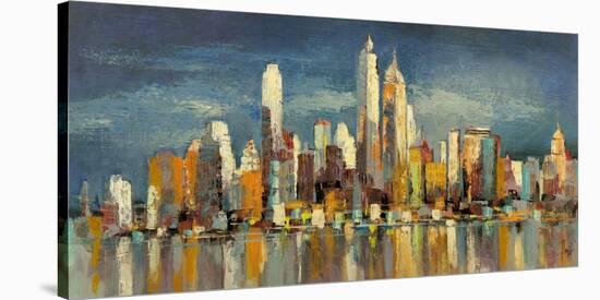 New York, riflessi del mattino-Luigi Florio-Stretched Canvas