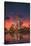 New York Skyline at Night-null-Stretched Canvas