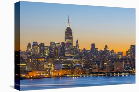 New York Skyline with Midtown, Manhattan and Empire State Building Viewed across Hudson River-Alan Copson-Premier Image Canvas