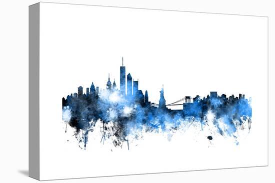 New York Skyline-Michael Tompsett-Stretched Canvas