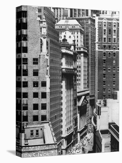 New York Stock Exchange Building Move About on Nassau St-Andreas Feininger-Premier Image Canvas