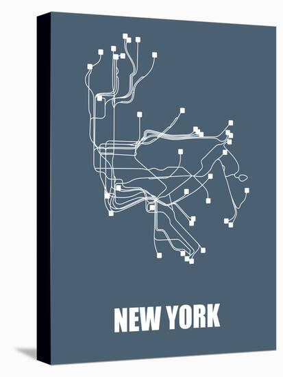 New York Subway Map-null-Stretched Canvas