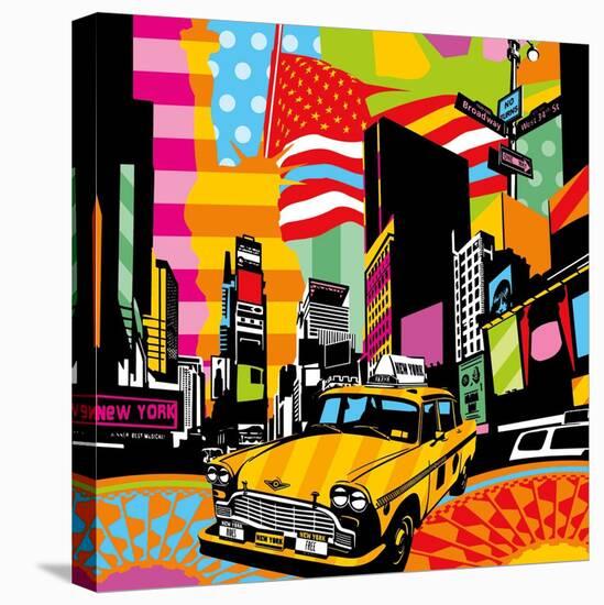 New York Taxi II-Lobo-Stretched Canvas