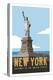 New York Travel Poster-Michael Jon Watt-Premier Image Canvas